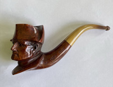 Vintage French Napoleon Bonaparte Figural Briar Smoking Pipe A.L.P. Bruyère Véri picture