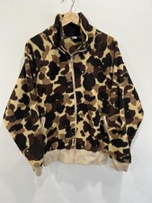 Vintage 80s Columbia Camo Fleece Sweater Zip Up picture