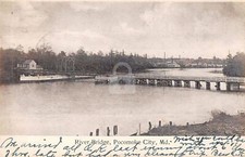 Pocomoke City Maryland River Bridge Scenic View Postcard Copy picture