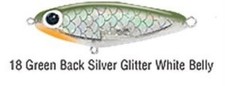 Paul Brown's SDXL18 Soft-Dine XL 3 1/4', 5/8 oz. Green Back/Silver Glitter picture
