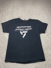 SEVENTEEN T-shirt Adult Large Black Right Here World Tour Short Sleeve picture
