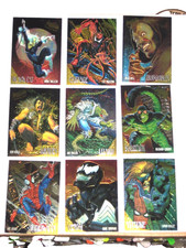 1995 Fleer ULTRA Spider-Man INSERT GOLDEN WEB 9 Card Set VENOM CARNAGE picture