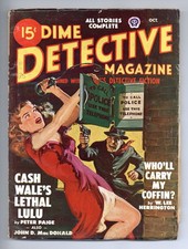Dime Detective Magazine Pulp Oct 1948 Vol. 58 #2 VG/FN 5.0 picture