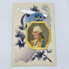 Vintage Postcard George Washington Canon Embossed  picture