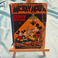 Disney Mickey Mouse Story Book Vintage Paperback Book 1931 Fair Condition picture