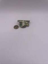 Seattle Seahawks Logo Lapel Pin National Football League Vintage 1987 picture
