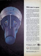 Original 1964 Republic Steel Ad: NASA Gemini Spacecraft Project Mercury Titan II picture