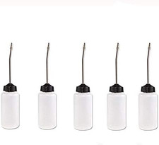 5 Pack Plastic Sewing Machine Oiler/Oil Dispenser with Long Angled Spout 120 ML picture