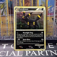 Umbreon 10/90 HGSS Undaunted Pokemon Holo Swirl TCG Mp Free Uk P&p picture