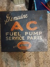 Genuine AC Fuel Pump Service Parts United Motors Service Metal Sign/Box picture