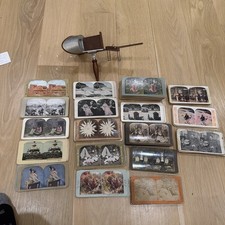 Antique Underwood Stereoscope Viewer & 212 Cards 1906 San Fransisco Earthquake picture