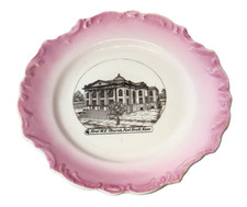 Fort Scott KS KANSAS ME CHURCH Antique Souvenir RARE China Dish Plate picture