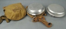 3 Vintage Palco Worcester Pressed Aluminum Camping Cooking Sets Prepper picture