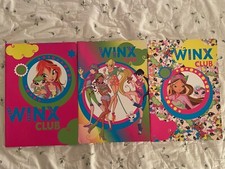 Lot of 3 Winx Club Glitterati Group Cartorama Notebooks Unique On The Web picture