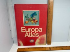VTG 1977/78 ESSO Travel Atlas Book Europa-Atlas Europe Map **READ** picture