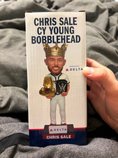 Delta Exclusive Chris Sale Cy Young Bobblehead Plastic Multicolor 2024 picture