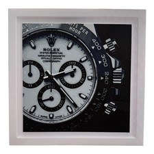Luxury Chronograph Watch Dial Framed Black & White Photo Art Print Wall Decor picture