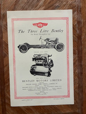 Original 1928 Bentley Motors 