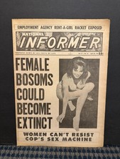 1968 April 28th National Informer Newspaper,  Female Bosoms/Extinct? (VRN10K) picture
