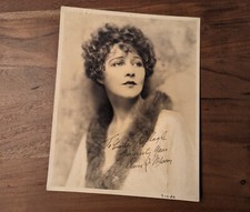 1926 Hand Signed ANNA Q. NILSSON Silent Film Actress Portrait Photograph 7.5x9.5 picture