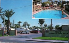 1990 Tempe Travel Trailer Villa, Tempe, Arizona Postcard Apache Blvd picture