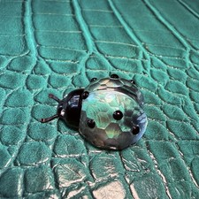 Swarovski Crystal Ladybug Faceted Figurine 1 Inch Alpha Sigma Alpha Trinket Vtg picture