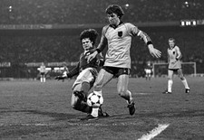 Didier Six Of France Match Between The Netherlands France 1981 FOOTBALL PHOTO picture