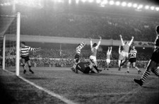 Arsenal v Sporting Lisbon Inter City Fairs Cup John Sammel's score- 1969 Photo 2 picture