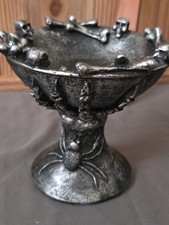 Celebrate It Haunted Hallows Skull Spider Halloween Chalice Bowl Decor Candy... picture