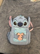 Loungefly Disney Stitch Nylon Cosplay Backpack Blue WDBK3392 NWT picture
