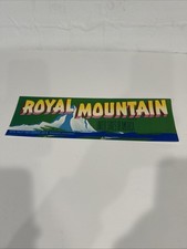 Royal Mountain Royal Valley Fruit Growers Produce Crate Label Reedley California picture
