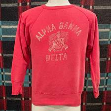 VTG 50s 60s Champion Running Man Alpha Gamma Delta Sweatshirt Sorority USA Rare picture