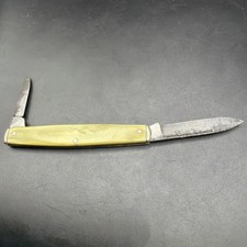 Antique Challenge Cutlery Bridgeport Conn 2 Blade Celluloid Pen Pocket Knife picture