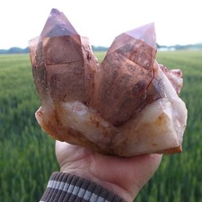 NEWLithium Quartz Phantom Pleiadian Diamantina Quartz Wand with Rising Pyramid picture