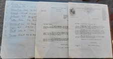 (3) 1937 young Mens' Christian Tennis Club Letters Rare picture
