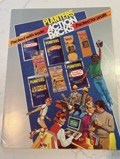Vintage 1984 Nabisco Planters Action Packs Salesman Folder Kit Complete 3 Pages picture