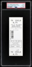 2001 World Trade Center Observation Deck FULL Ticket PSA 8 (MK) NM-MT picture