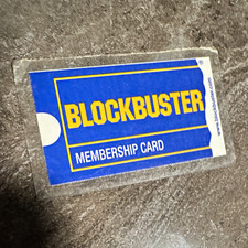 Blockbuster 2007 Original Membership Card Laminated 2010 Retro Vintage Nastalgia picture