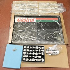 NOS 1970's 1980's Vintage Castrol Oil Molded Plastic Repair Shop Sign Board picture