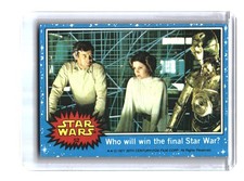 1977 Topps Star Wars #52 Who will win the final Star War? picture