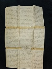 1837 India Missionary Letter – Rev. William Tracy on Wife’s Death & Madras India picture