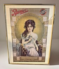 Vintage Rainier Brewing Company With 1910 Calendar RARE picture