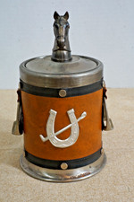 Vintage 1970s Equestrian Mechanical Pop Up Cigarette Holder Dispenser Horse AsIS picture