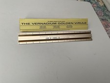 Vintage Vernadium “Golden V-Rule” Carl W. Lindell Co. – Jacksonville, Fl picture