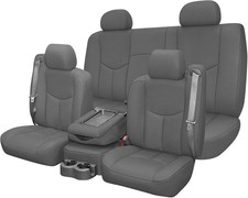 Seat Covers Replacement for 1999-2006 Chevy/GMC 1500 Knitted Fabric Complete Set picture