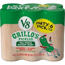 V8 Grillo's Pickles Dill Pickle Bloody Mary Mix, 8 fl oz 8 Fl Oz (Pack of 6) picture