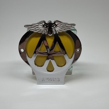 British AA Automobile Association Vintage Car Club Grill Badge, No Rust/Pristine picture