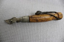 Vintage EDLUND Wooden Handled Combination Tool Bottle & Can Opener 7 3/4