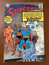 Superman #190 KEY: VG+ to FN-, Sub Crease DC Comics Oct 1966 $7 Ship picture