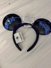 Disney Parks Tomorrowland 2026 Ears Headband Black And Blue New With Tags picture
